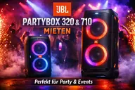 JBL PartyBox 320 und 710 mieten bei Brüser und Beerbaum
